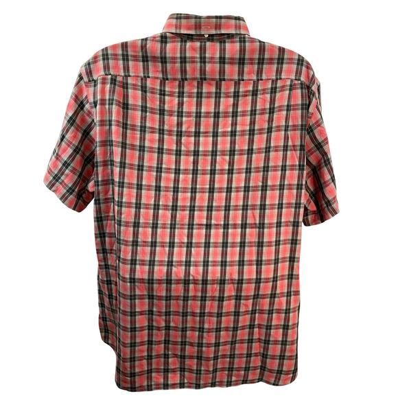 Nike 6.0 Shirt Mens 2XL Gray Red Plaid Short Sleeve Cotton Casual - Picture 2 of 7